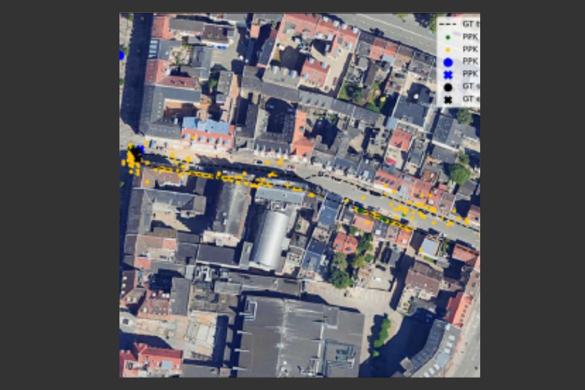 Data from Rosenkrantzgade, which shows how the robot's upward-facing camera can identify GNSS signals better.