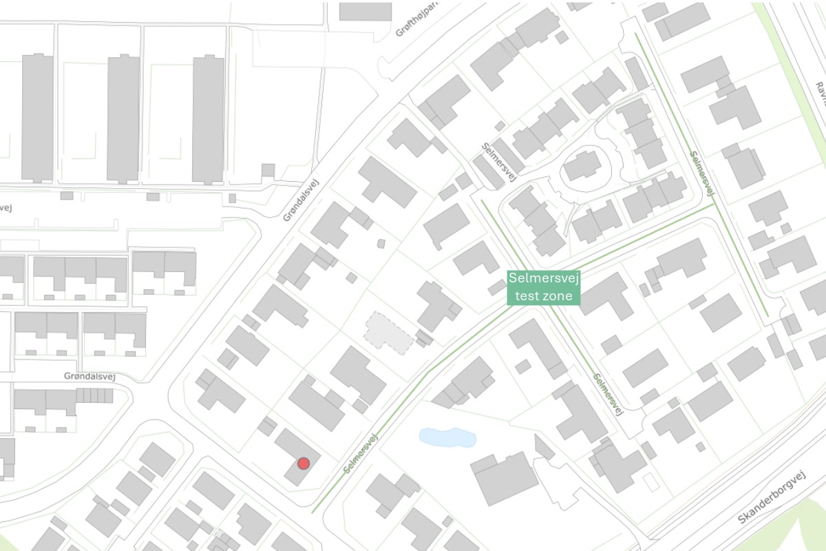 Selmersvej test zone